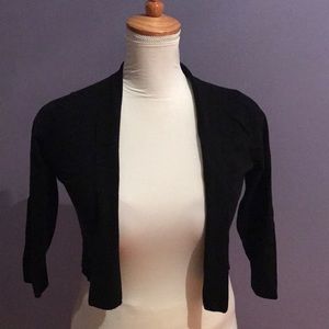 Cropped cardigan with 3/4 sleeves